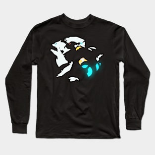 Legendary Black White Yin Yang Dragons Long Sleeve T-Shirt